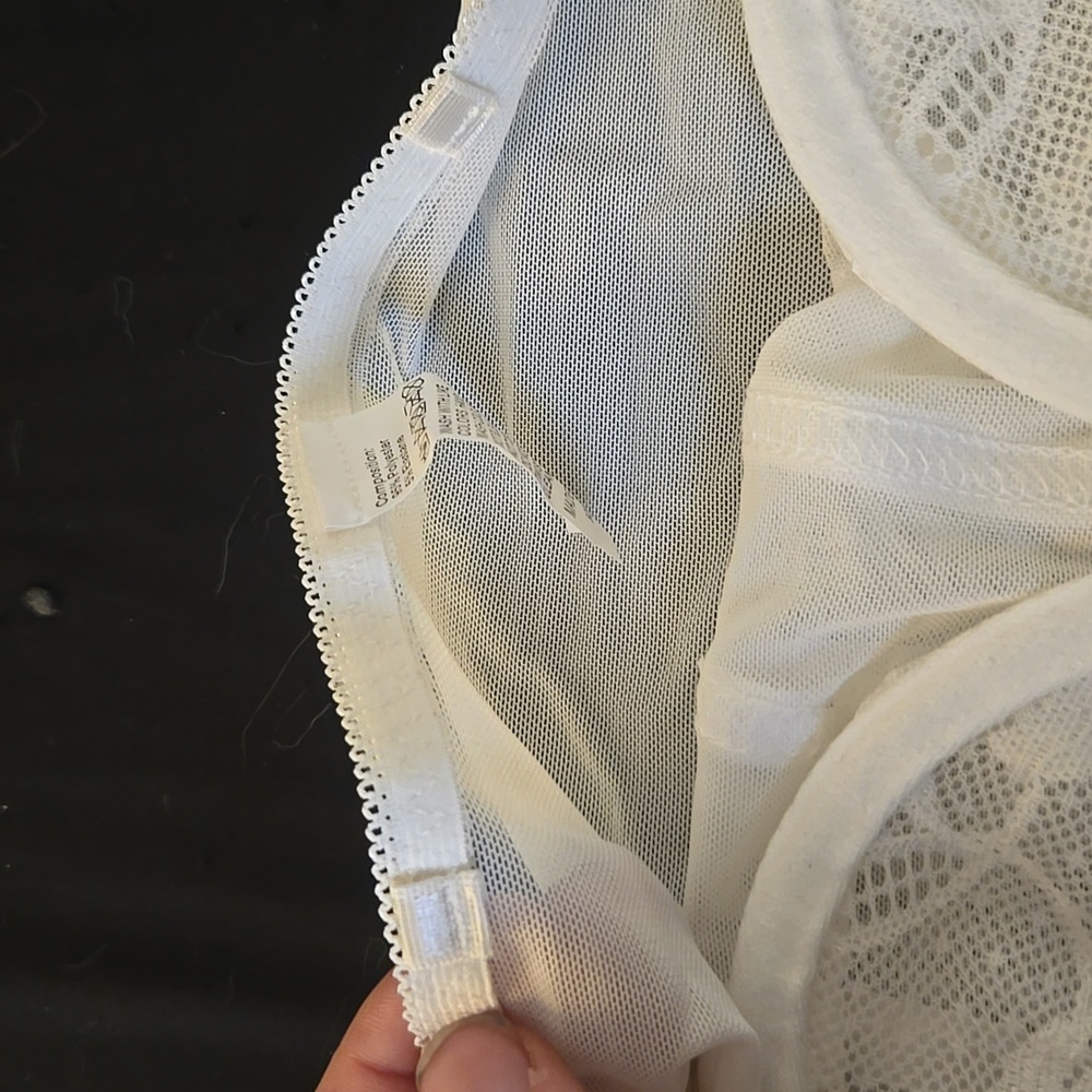 White Womens Mesh Underwire Corset - Picture 3 of 3